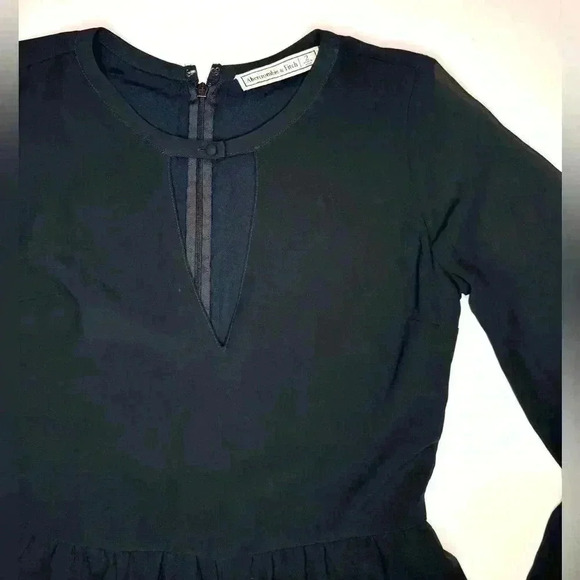 Abercrombie & Fitch Womens Black Chiffon Long Sleeve Romper Size- 2 - Picture 2 of 8